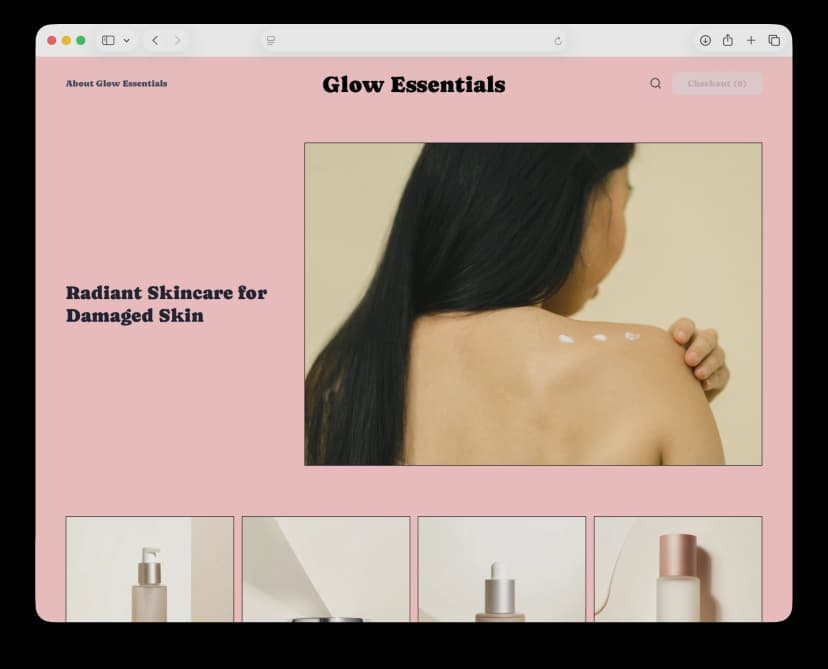 Demo store selling artisan candles